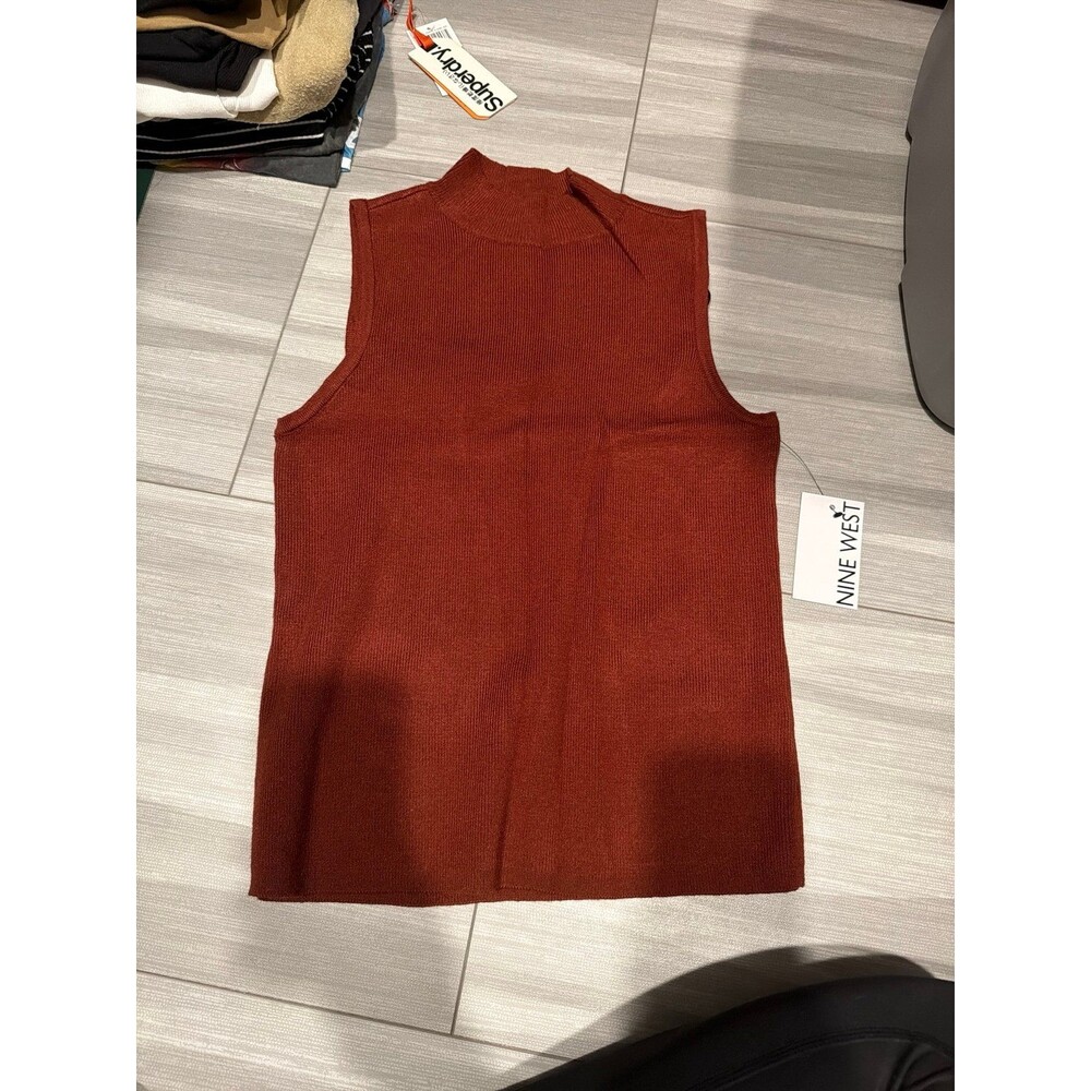 Brand new nine west mock neck, sleeveless sweater